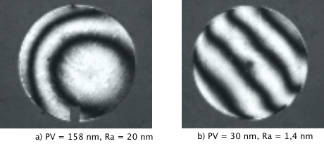 Interferograms before and after Magnetic-Abrasive Machining